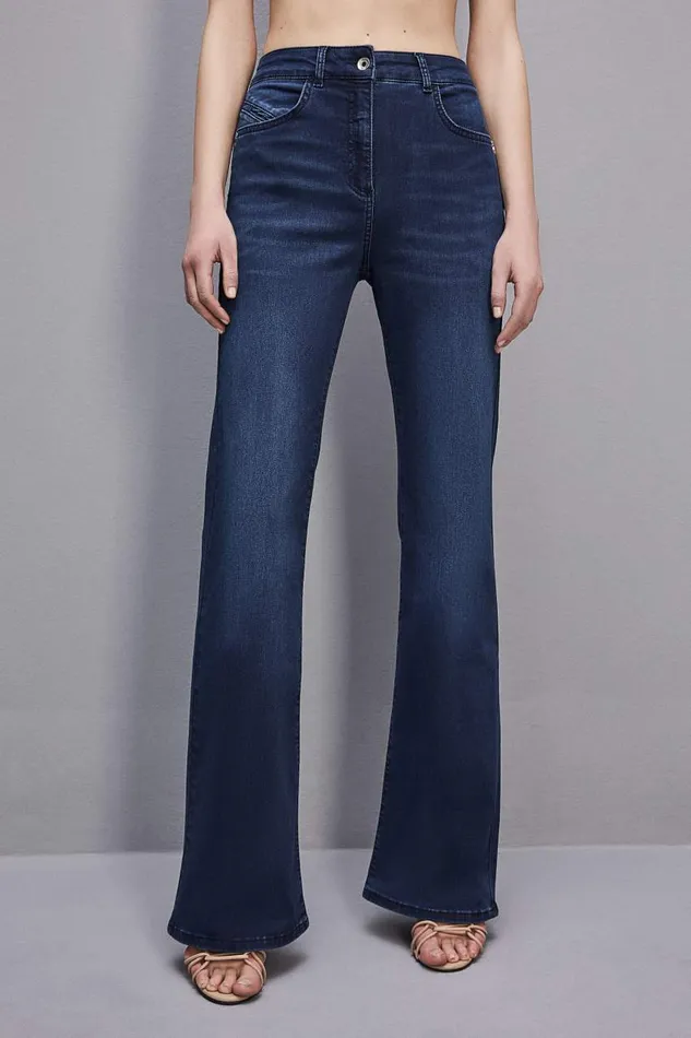 Patrizia Pepe Flared Jeans Jeggings Washed Blue Apparel Jeans