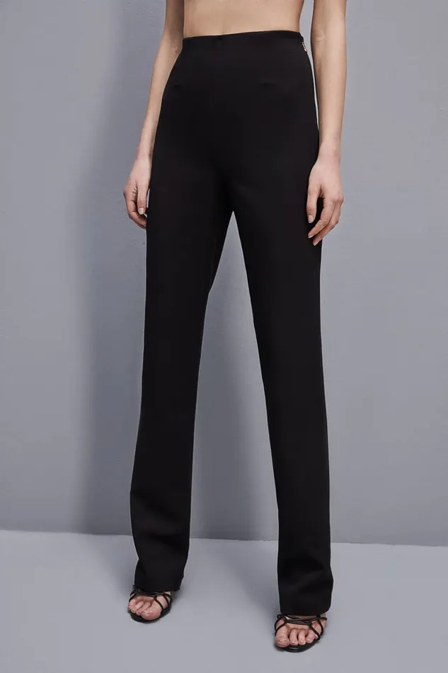 Patrizia Pepe Highwaisted Slim Pants Black Nero Apparel Slim and Skinny