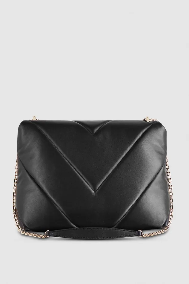 Patrizia Pepe Padded Fly Crossbody Bag Black Nero Bags Crossbodys