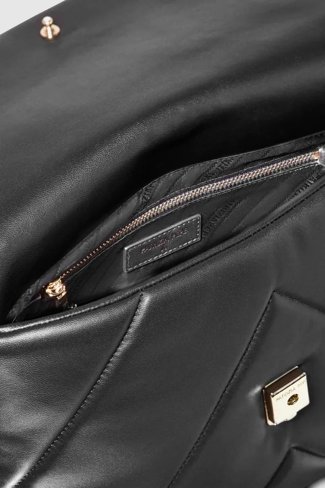 Patrizia Pepe Padded Fly Crossbody Bag Black Nero Bags Crossbodys