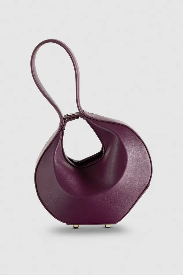 Patrizia Pepe Purple Small Hobo Bangle Bag Futuristic Purple Bags Handbags