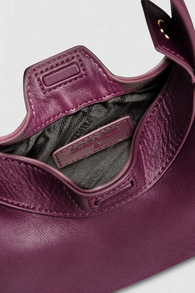 Patrizia Pepe Purple Small Hobo Bangle Bag Futuristic Purple Bags Handbags