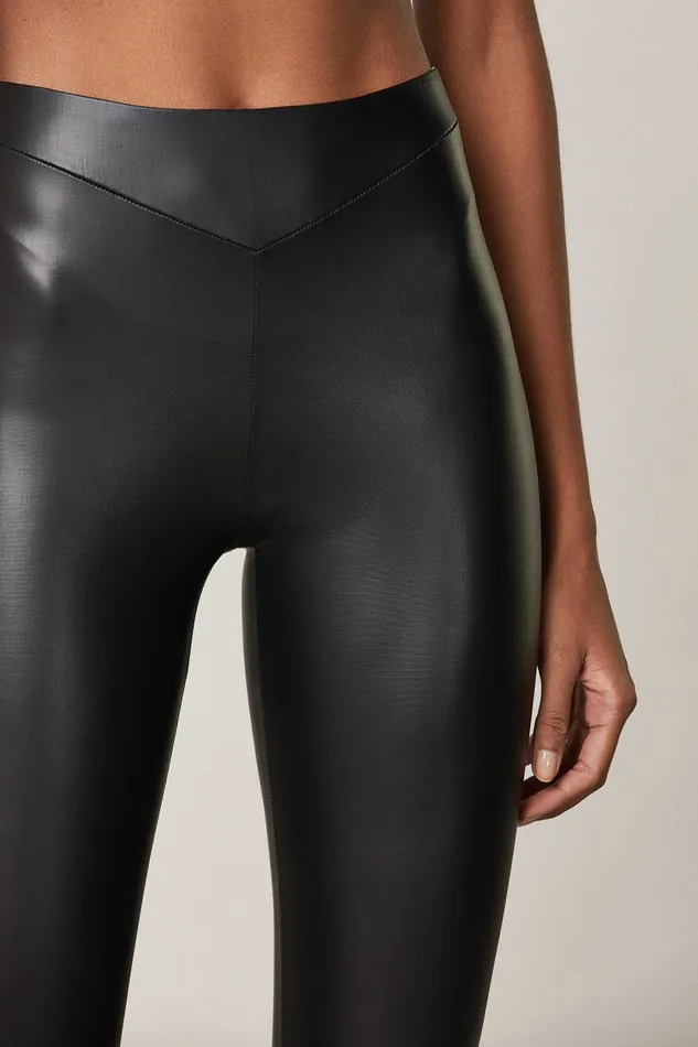 Patrizia Pepe Skinny Jersey Leggings Black Nero Apparel Slim and Skinny