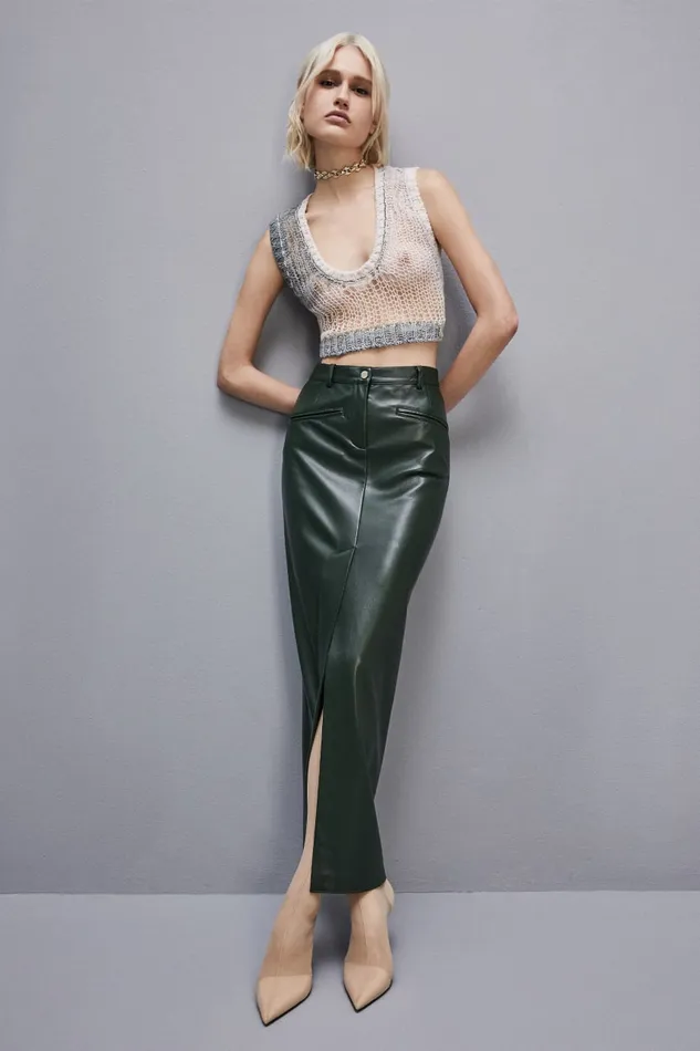 Patrizia Pepe Sleeveless Cropped Top Natural Multicolor Apparel Lingerie