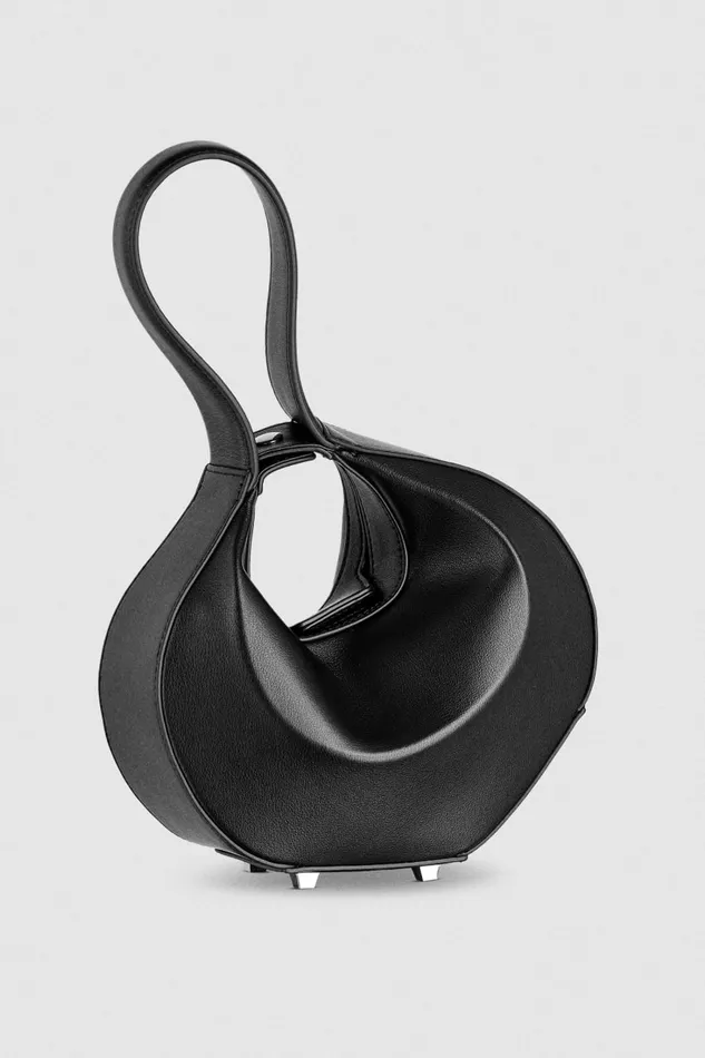 Patrizia Pepe Small Hobo Bangle Bag Black Nero Bags Handbags