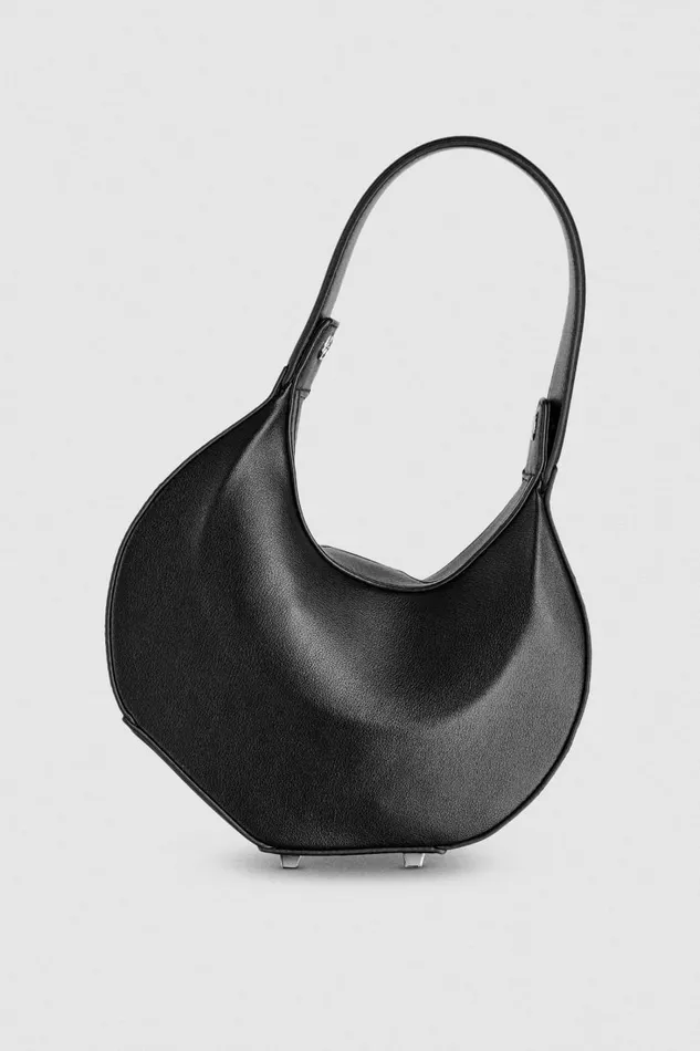 Patrizia Pepe Small Hobo Bangle Bag Black Nero Bags Handbags