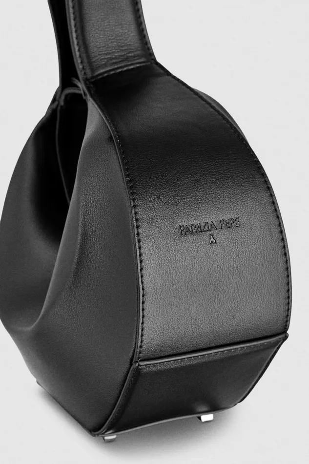 Patrizia Pepe Small Hobo Bangle Bag Black Nero Bags Handbags