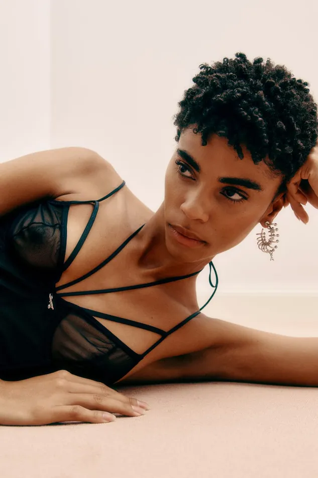 Patrizia Pepe Tulle Bralette Black Nero Apparel Lingerie