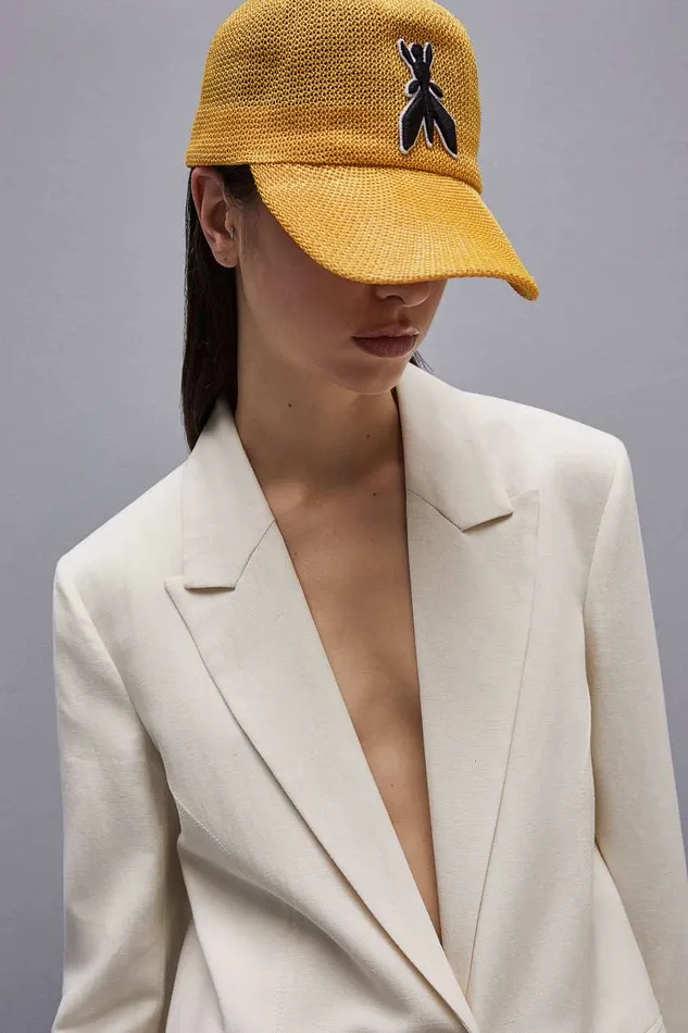 Patrizia Pepe Visor Cap Yellow Dynamic Yellow Accessories