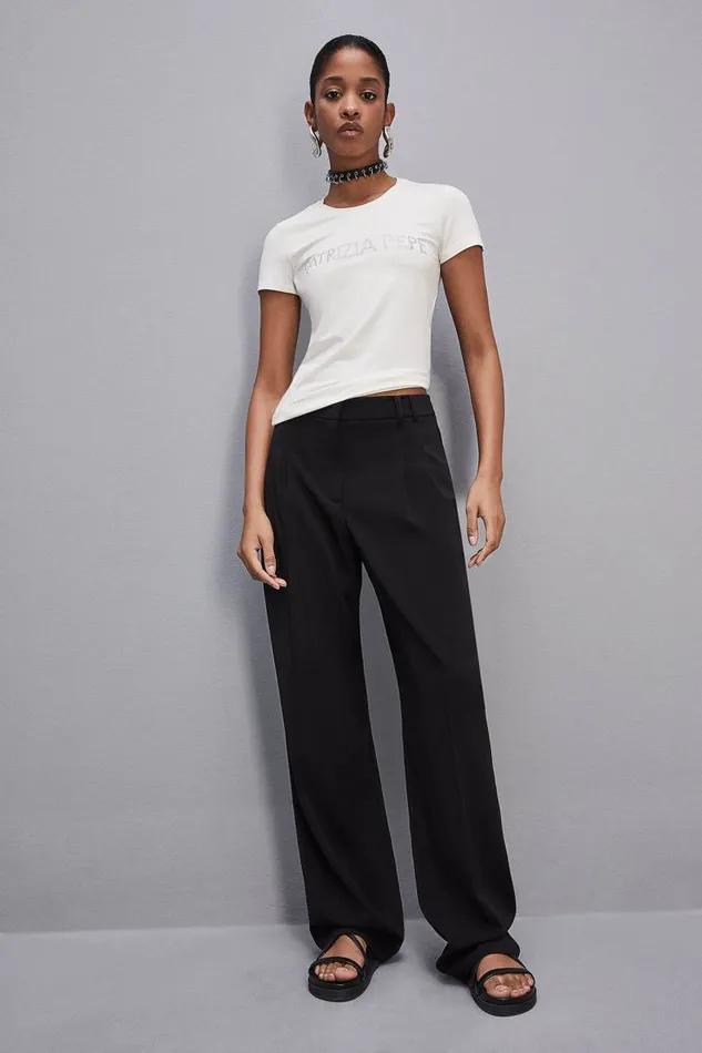 Patrizia Pepe White Essential T Shirt Bianco Apparel TShirts