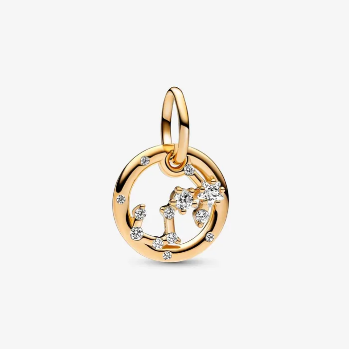 Pendant Necklaces Women Pandora 14K Gold Plated Scorpio Zodiac Necklace