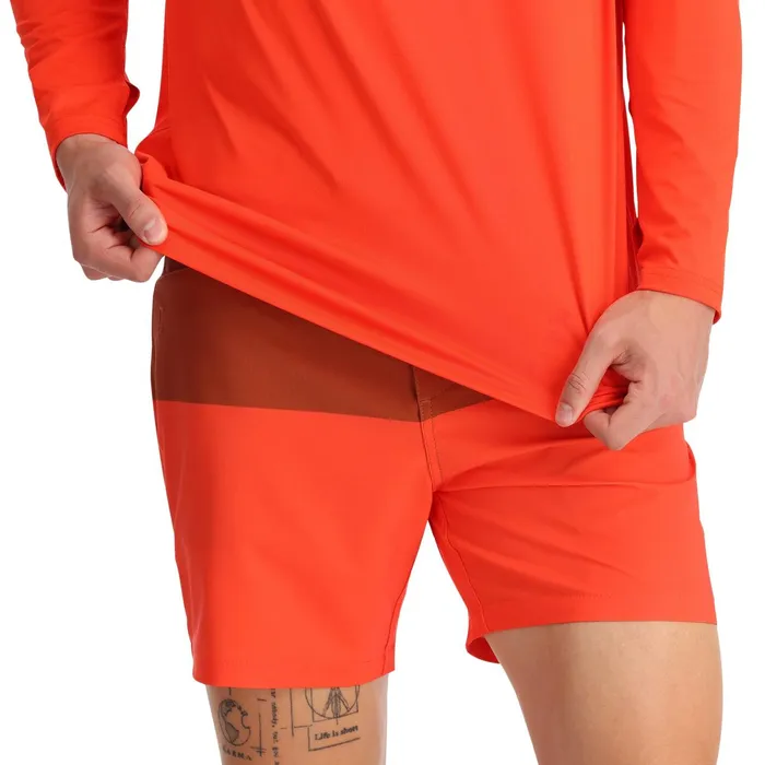 Performance Mens Spyder Arc Long Sleeve Tech Tee 8211 Twisted Orange