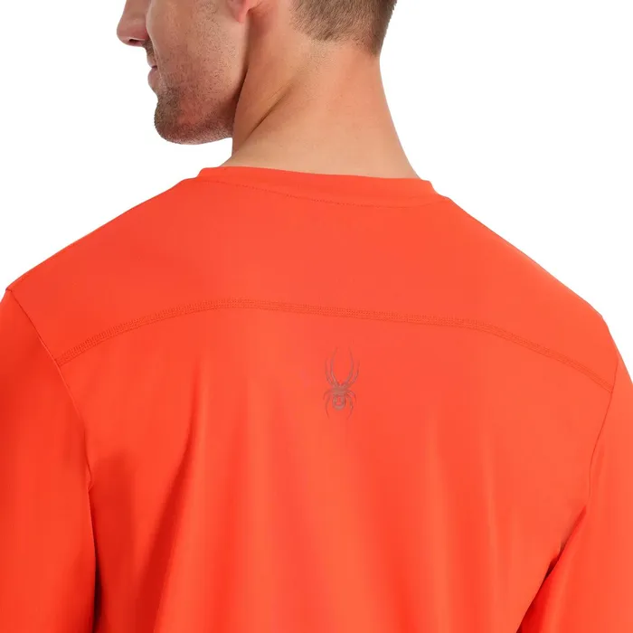 Performance Mens Spyder Arc Long Sleeve Tech Tee 8211 Twisted Orange