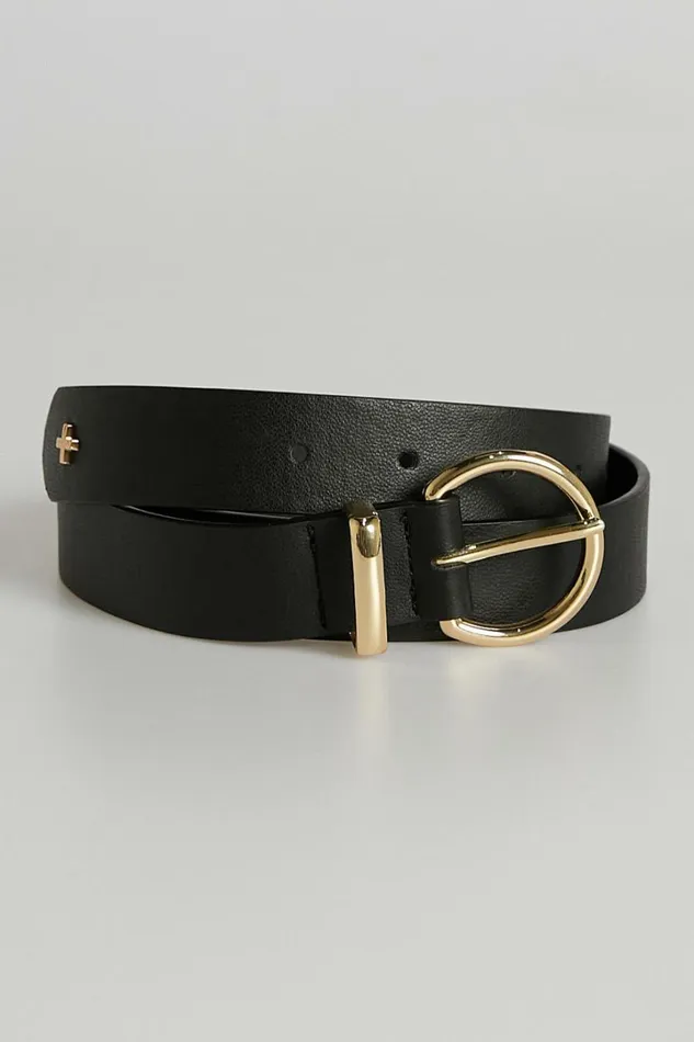 Peta And Jain 8211 Kori Belt In Black Gold Women Showpo Belts