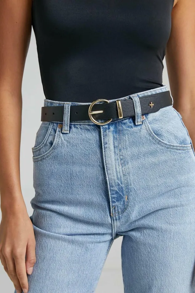 Peta And Jain 8211 Kori Belt In Black Gold Women Showpo Belts
