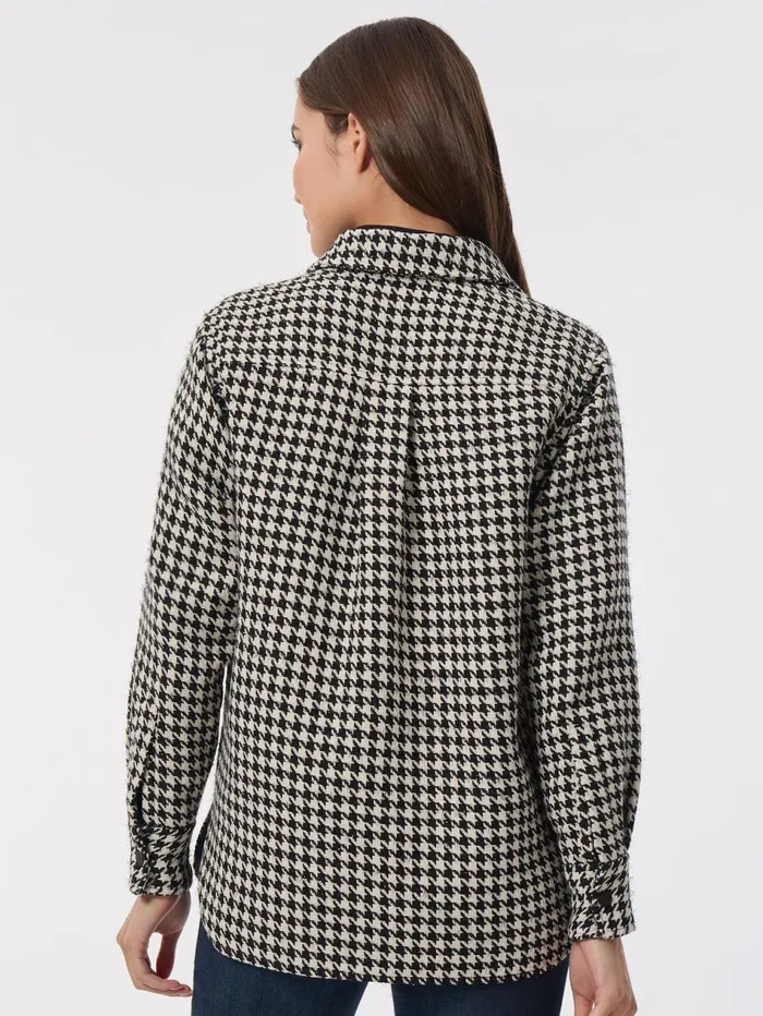 Petite Houndstooth ButtonFront Shacket Women Jones New York Petite Outerwear Petite Houndstooth ButtonFront Shacket Women Jones New York Petite Outerwear