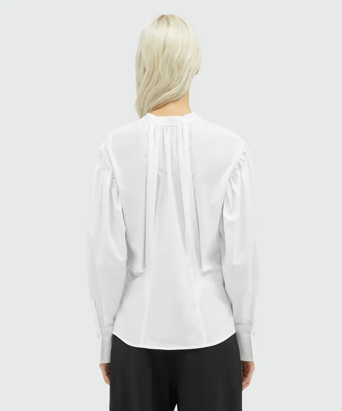 Poplin Blouse With Pleats Women MSGM Tops And Shirts
