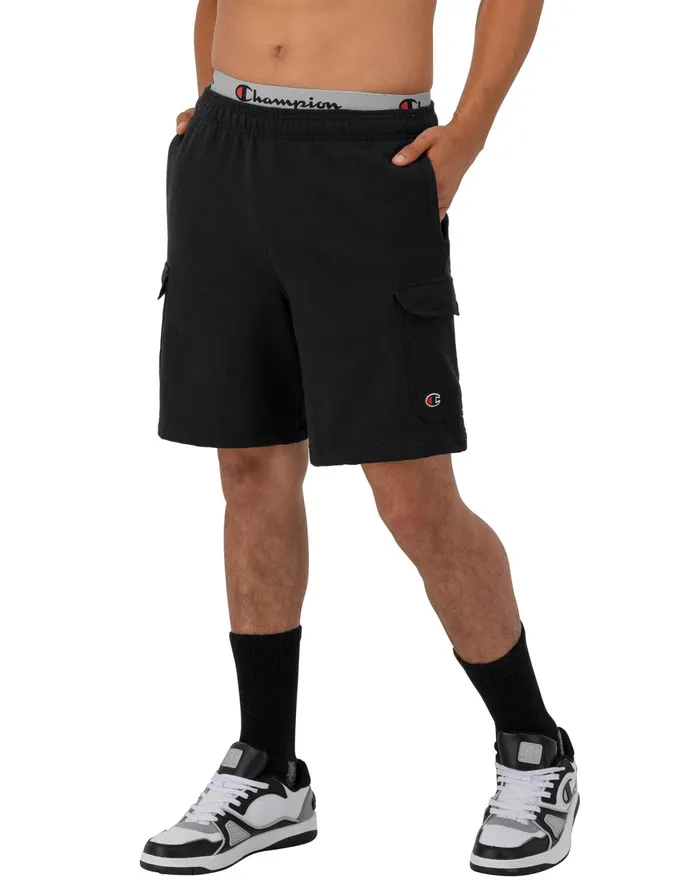 Powerblend Cargo Shorts C Logo 8034 Black Men Champion Shorts