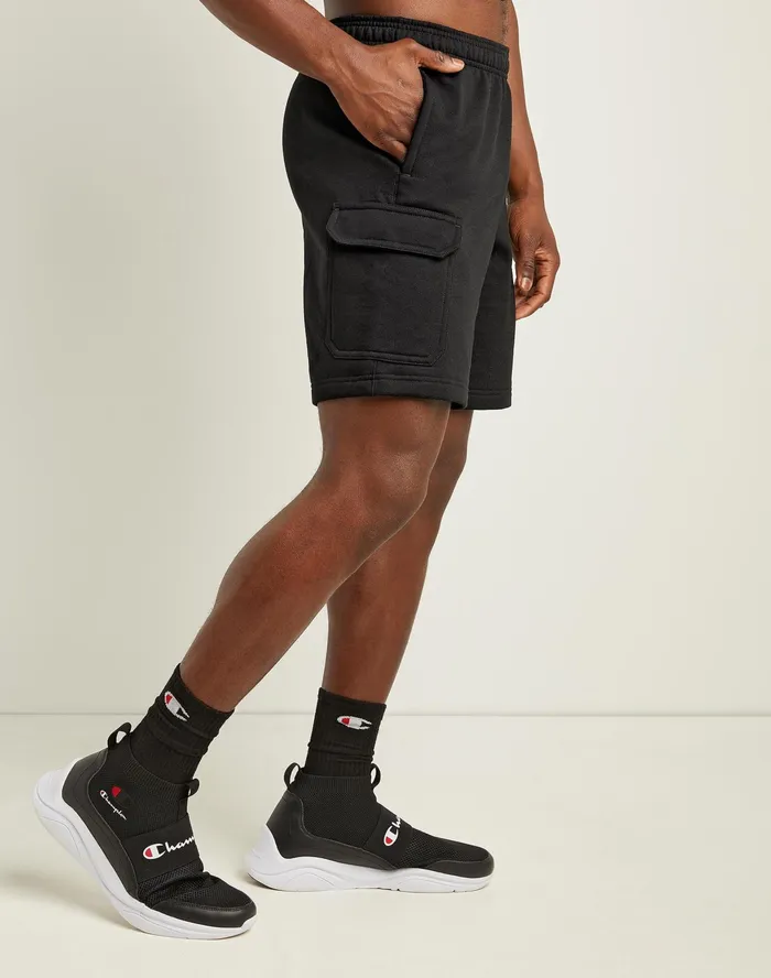 Powerblend Cargo Shorts C Logo 8034 Black Men Champion Shorts