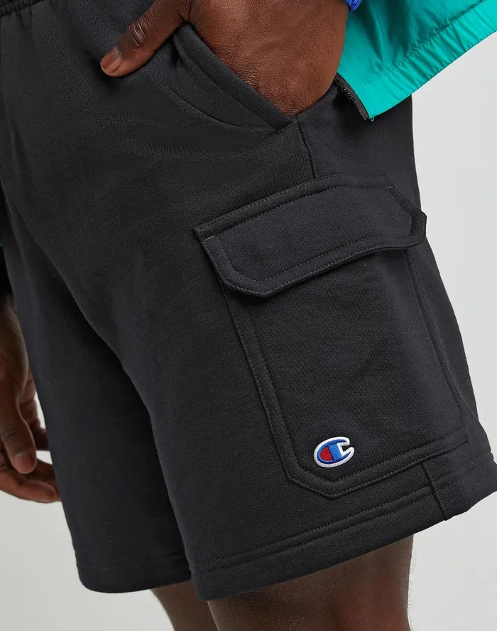 Powerblend Cargo Shorts C Logo 8034 Black Men Champion Shorts