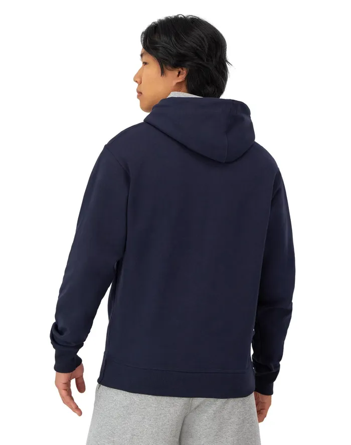 Powerblend Hoodie Classic Script Logo Navy Men Champion Hoodies and Sweatshirts