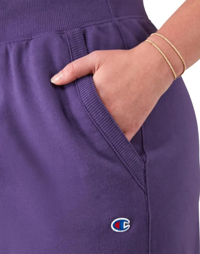 Powerblend Joggers Script Logo 29034 Plus Size Pop Art Purple Women Champion Pants
