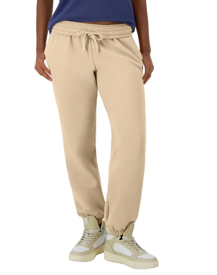 Powerblend Oversized Sweatpants C Logo 29034 Champagne Frost Women Champion Pants