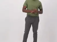 Powerblend Sweatpants Relaxed Hem C Logo 32034 Oxford Grey Men Champion Pants and Joggers
