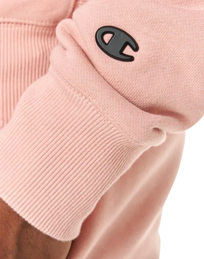 Premium Weave Crewneck Sweatshirt C Logo Pink Gleam Men Champion Hoodies and Sweatshirts