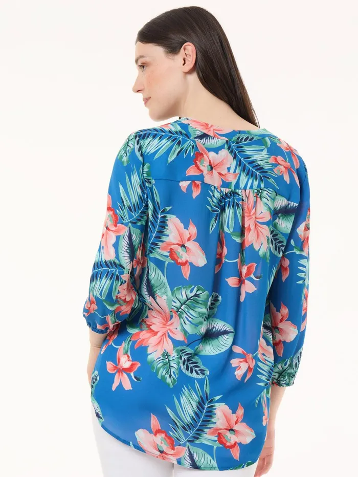 Printed VNeck Kelly Blouse Crepe De Chine Women Jones New York Tops and Blouses Printed VNeck Kelly Blouse Crepe De Chine Women Jones New York Tops and Blouses