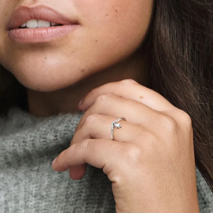 Promise Rings Women Pandora Classic Wishbone Ring