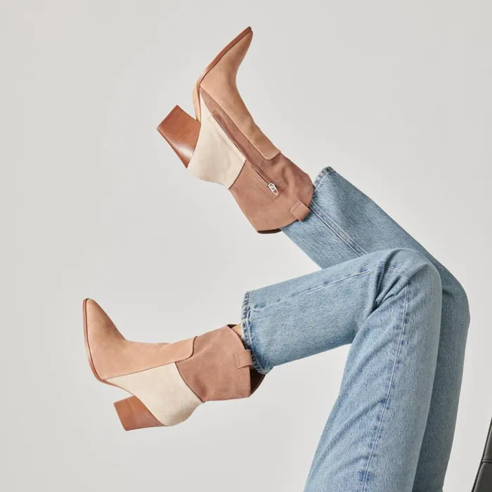 Ragen Boots Brown Multi Suede Women Dolce Vita Boots and Booties