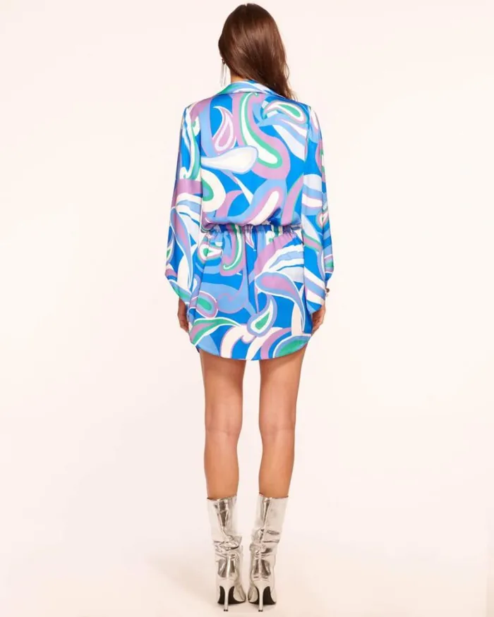 Ramy Brook Dresses Women Penny Bell Sleeve Mini Dress Marrakech Paisley
