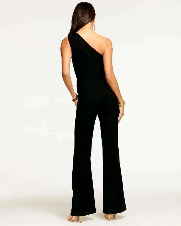Ramy Brook Jumpsuits Women Gabriela One Shoulder Jumpsuit Black