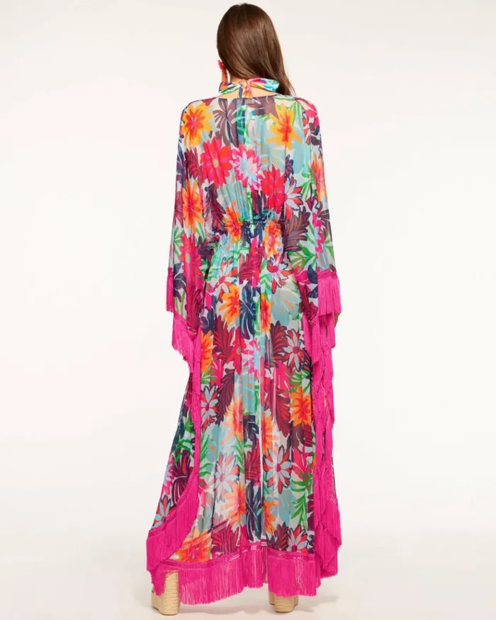 Ramy Brook Swim and Coverups Women Dorcie Coverup Maxi Dress Tropical Flower