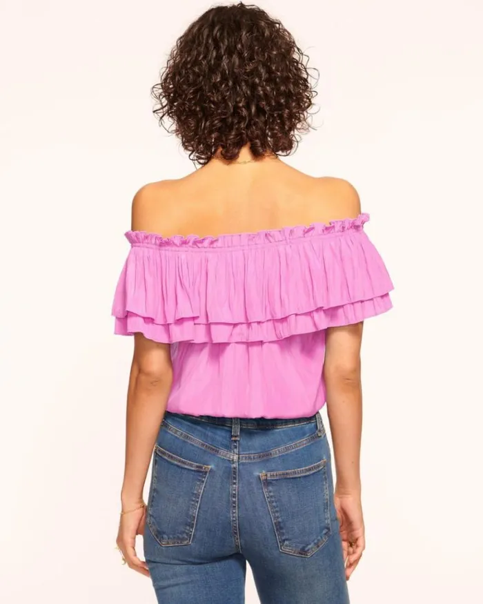 Ramy Brook Tops Women Cressida OffTheShoulder Top Pink Orchid