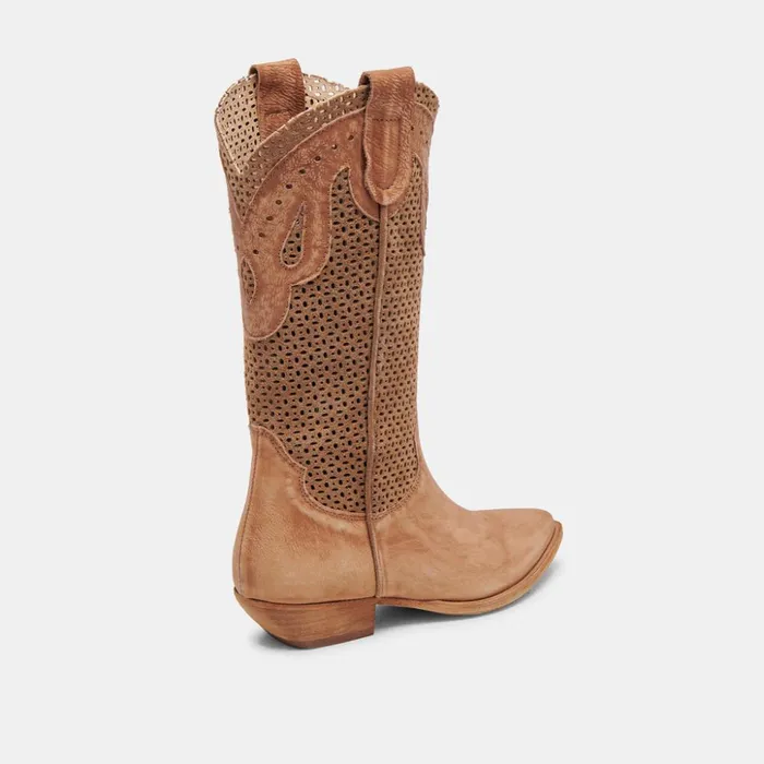 Ranch Boots Dk Brown Suede Women Dolce Vita Boots and Booties