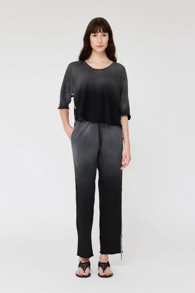 Raquel Allegra Faded Black Adams Pant Women Bottoms