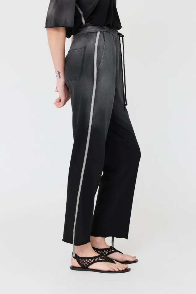 Raquel Allegra Faded Black Adams Pant Women Bottoms