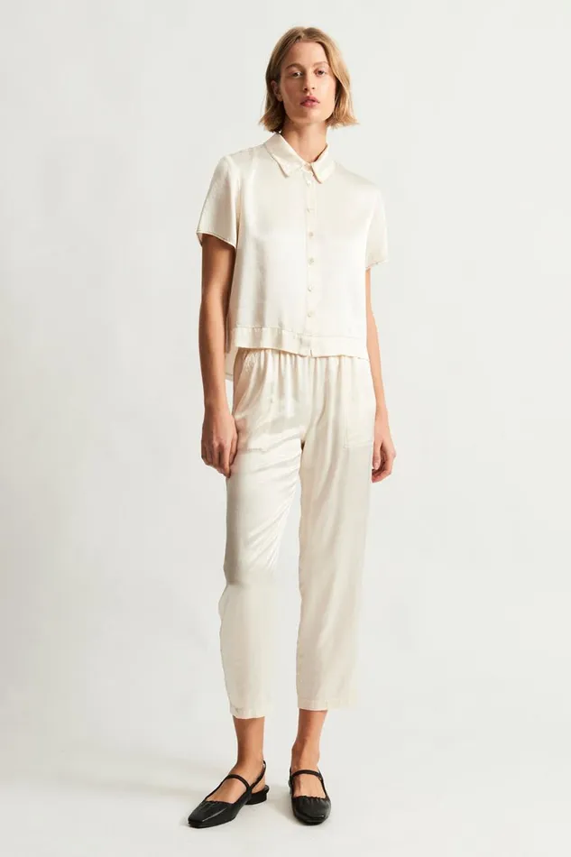 Raquel Allegra Ivory Calista Blouse Women Dresses