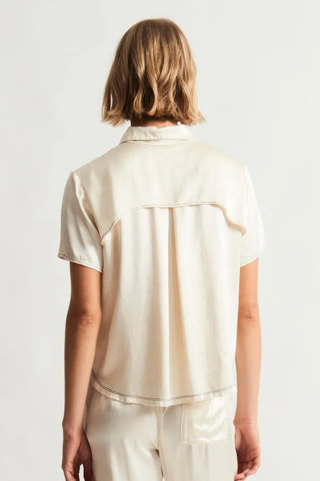 Raquel Allegra Ivory Calista Blouse Women Dresses