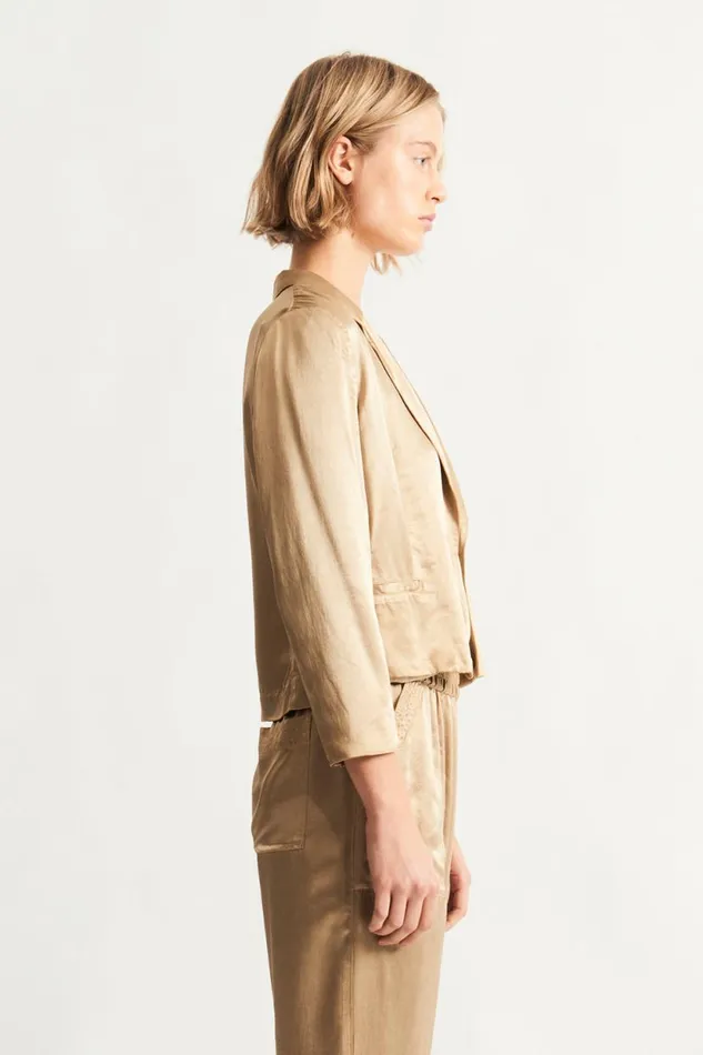 Raquel Allegra Sand Avalon Jacket Women Tops