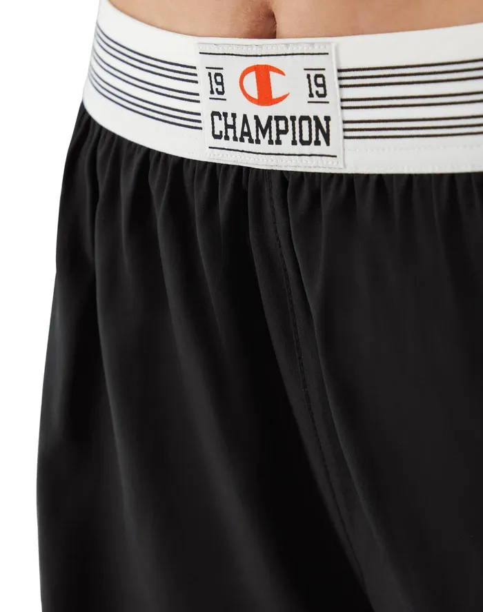 ReIssue Absolute Mesh Shorts Anti Odor Jocktag Logo 25034 Blacksolar Crimson Women Champion Shorts