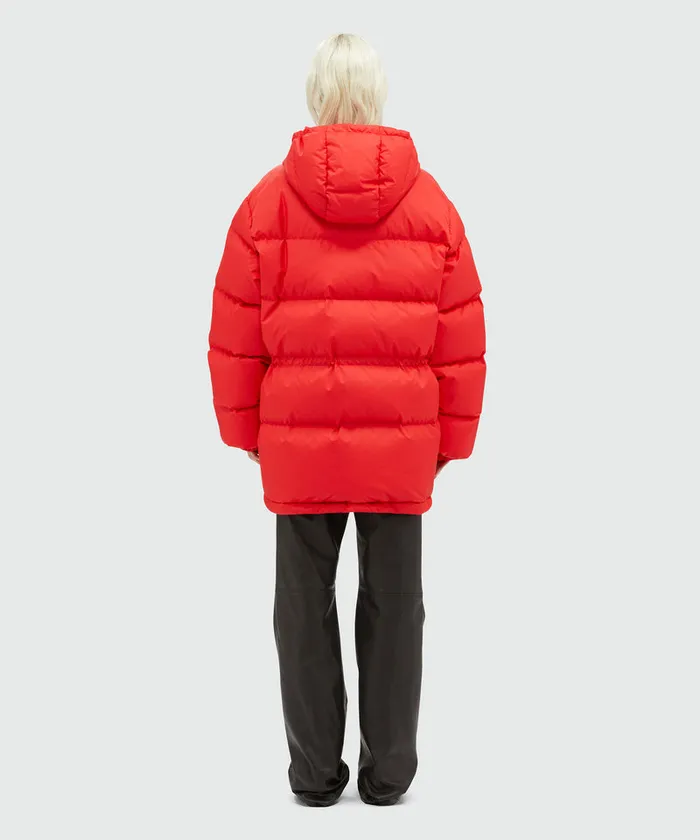 Red Matte Nylon 034Themwave034 Down Jacket Women MSGM Jackets And Coats