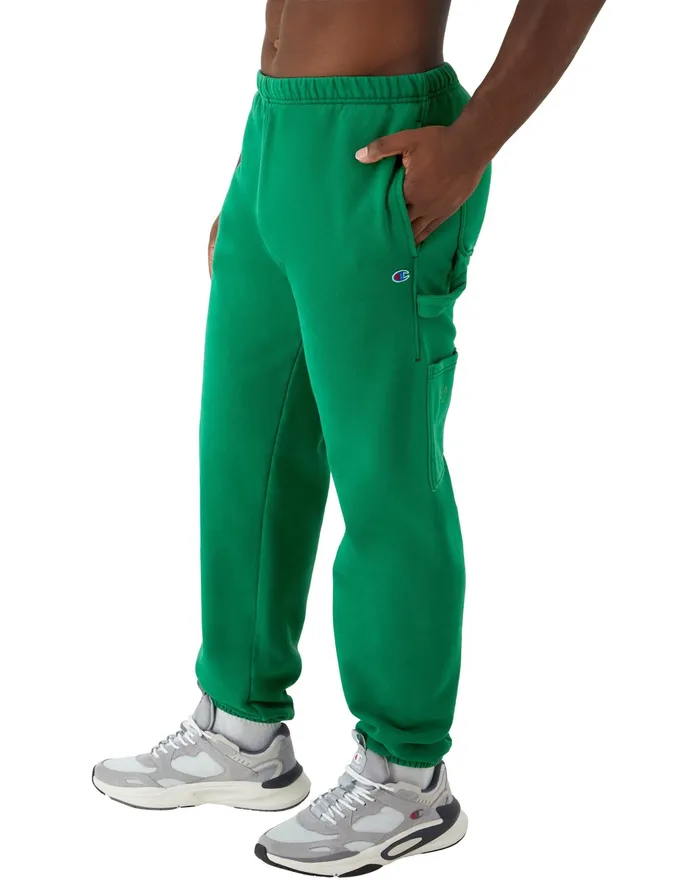 Reverse Weave Carpenter Pants 30034 Time Capsule Athletic Dark Green Men Champion Pants and Joggers
