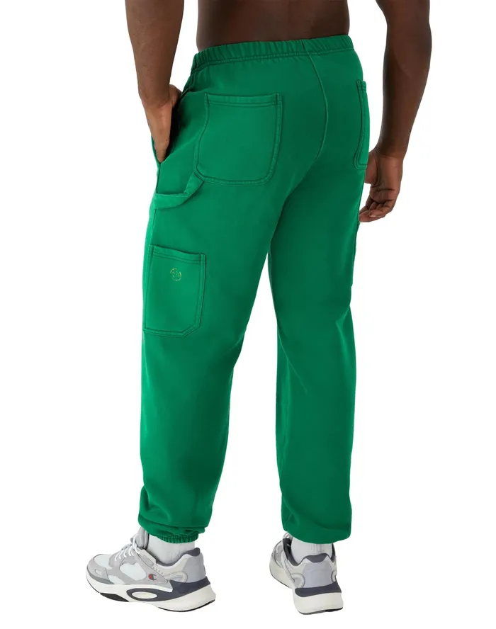 Reverse Weave Carpenter Pants 30034 Time Capsule Athletic Dark Green Men Champion Pants and Joggers