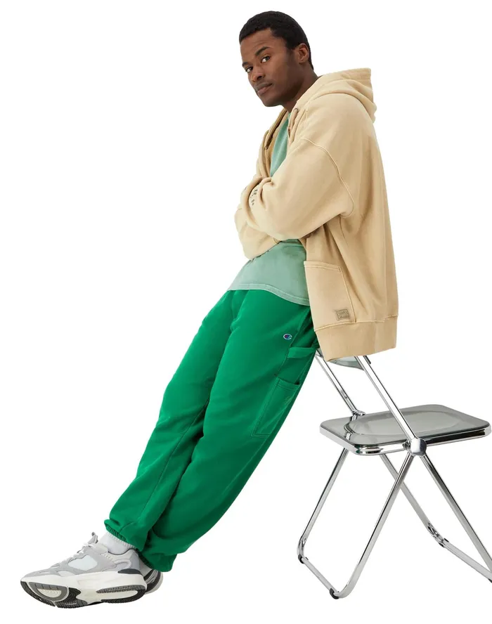Reverse Weave Carpenter Pants 30034 Time Capsule Athletic Dark Green Men Champion Pants and Joggers