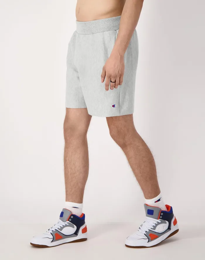 Reverse Weave CutOff Shorts 10034 Oxford Grey Men Champion Shorts