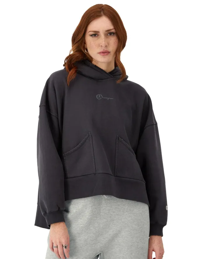 Reverse Weave Hoodie Vintage Wash Running Women Script Logo Time Capsule Black Women Champion Hoodies and Sweatshirts Reverse Weave Hoodie Vintage Wash Running Women Script Logo Time Capsule Black Women Champion Hoodies and Sweatshirts