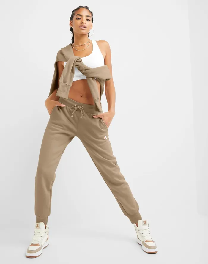Reverse Weave Joggers C Logo 29034 Country Walnut Women Champion Pants